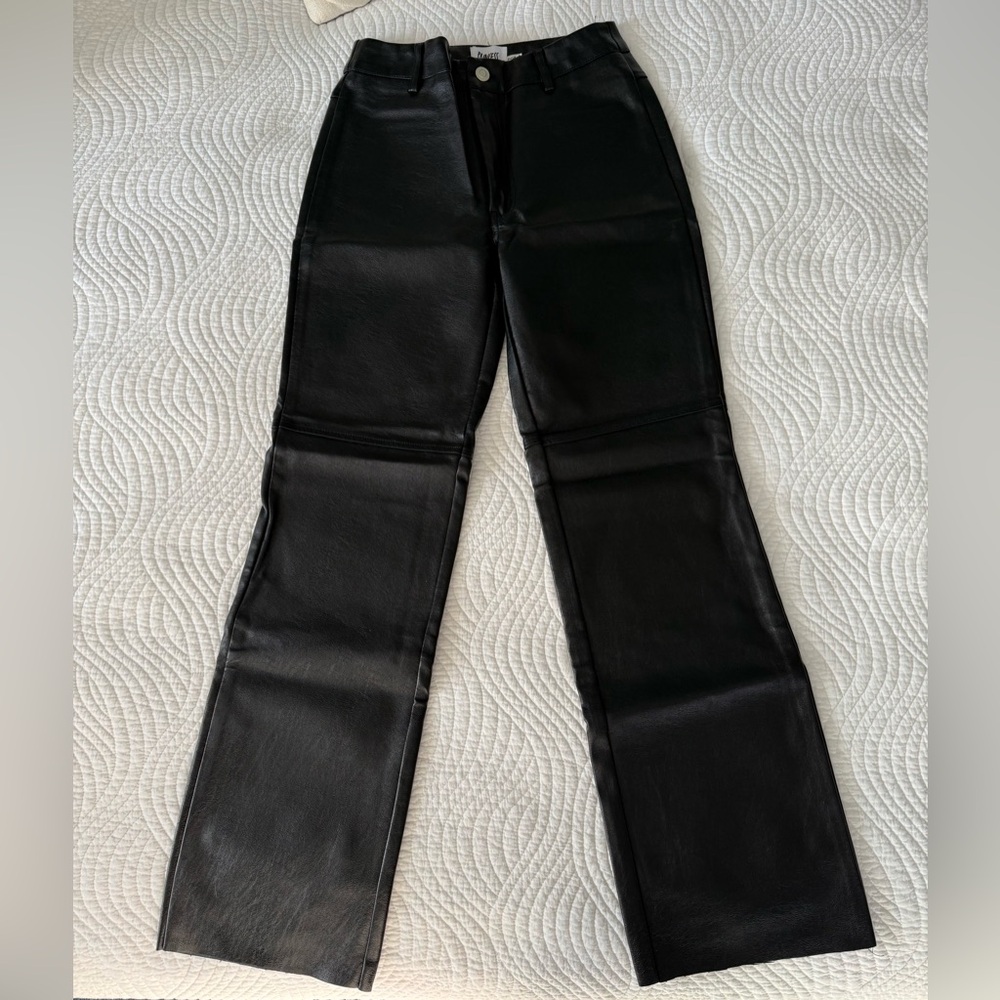 Princess Polly Black pleather pants